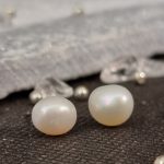 Irregular Pearl Stud Earring