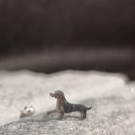 Silver Dashchund Stud Earrings