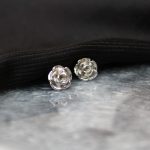 Silver Flower Stud Earrings