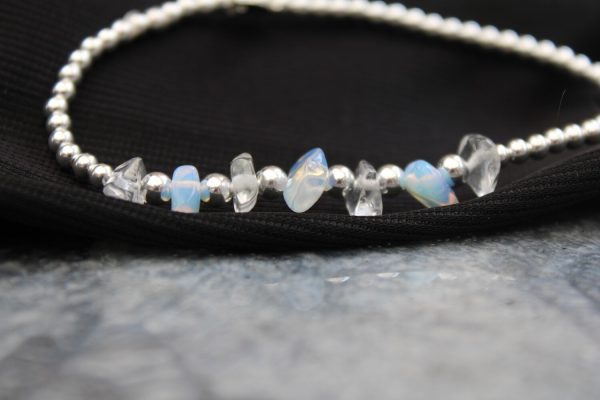 Silver and Opal Bracelet