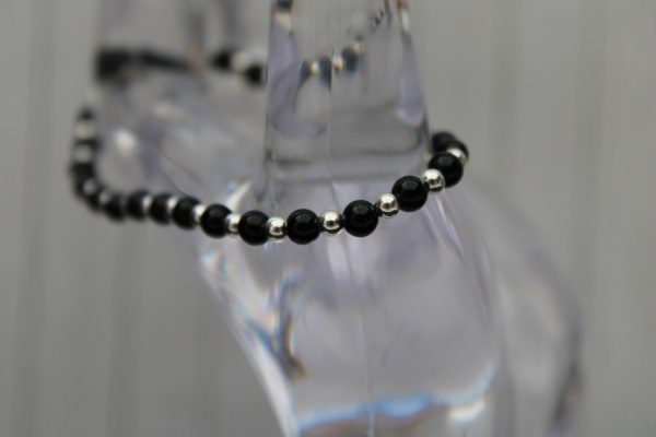 Silver and Onyx Bracelet