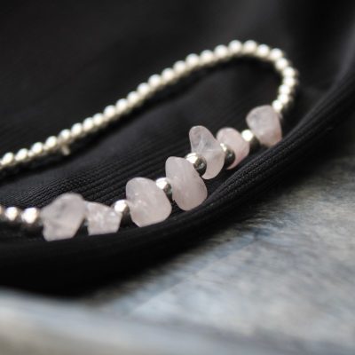 Sterling Silver and Rose Quartz Jewellery