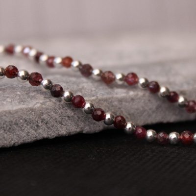 Sterling Silver and Ruby Bracelet