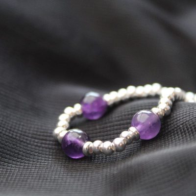 Sterling Silver and Amethyst Agate Jewellery