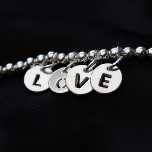 Silver Chain LOVE Bracelet