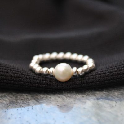 Sterling Silver and Pearl Ring