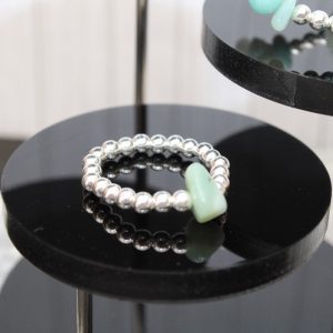 Amazonite and Silver Ring